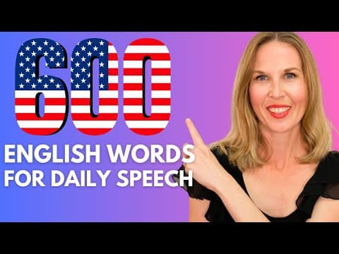 600 English Words for Every Day Life | English Vocabulary Masterclass thumbnail