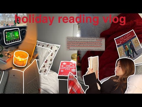reading holiday books for a week 📖🎁🎧 | bookmas day 10 thumbnail
