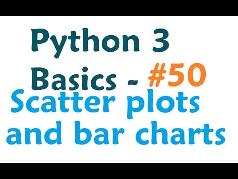 How to Create Scatter Plots and Bar Charts in Python thumbnail