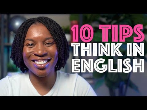 STOP TRANSLATING IN YOUR HEAD | Tips For Thinking In English thumbnail