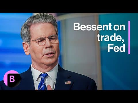 Bessent on Fed Rate Cuts, Nvidia Chips in China, Trump's Summit With Putin thumbnail