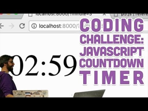 Coding Challenge #66: JavaScript Countdown Timer thumbnail