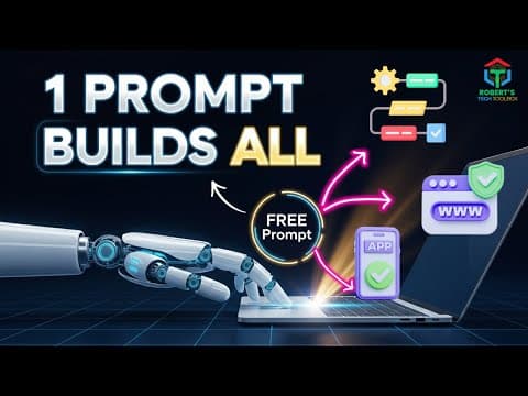 Builds Apps, Websites & Workflows From 1 Prompt (No Code Required) thumbnail