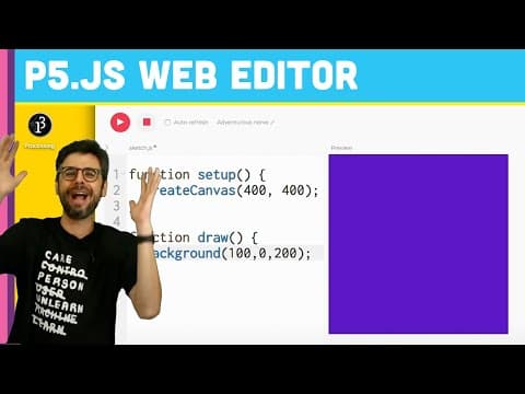 How to Use to p5.js Web Editor (1.2) thumbnail