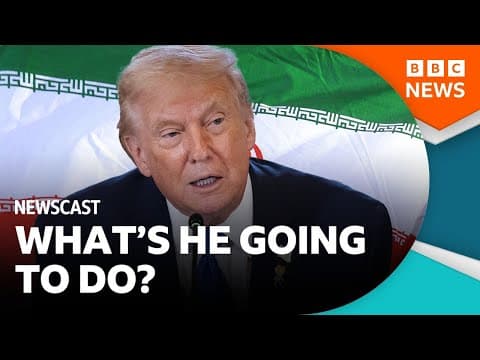 Is US President Trump preparing to intervene in Iran? | BBC Newscast thumbnail