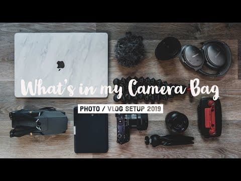 What's in my Camera Bag - My YouTube + photography travel gear thumbnail