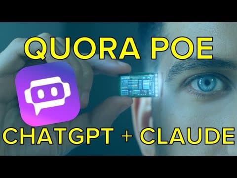 First look - Quora Poe on iOS (OpenAI ChatGPT 175B + Anthropic Claude 52B) on your iPad or iPhone thumbnail