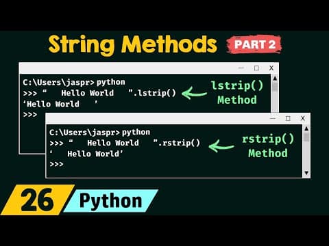 String Methods in Python (Part 2) thumbnail