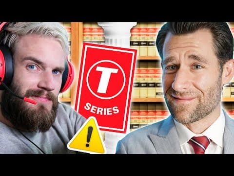T-Series v. PewDiePie - 100 Million Subs & A Defamation Lawsuit (Real Law Review) // LegalEagle thumbnail