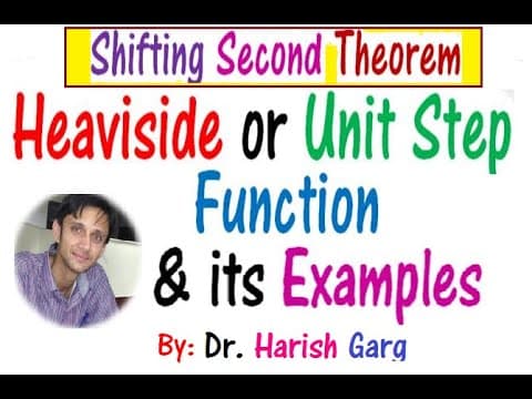 Shifting 2nd Theorem | Unit Step Function | Solved Examples thumbnail