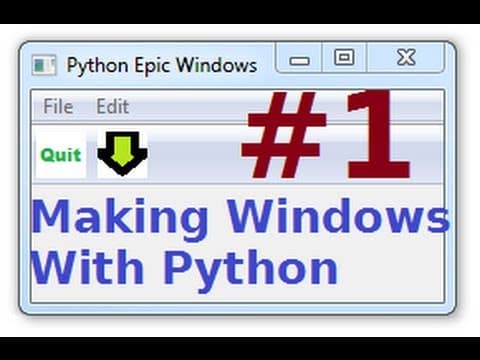 wxPython Tutorials 1: Making Windows GUIs with Python : Installing + 1st window! thumbnail