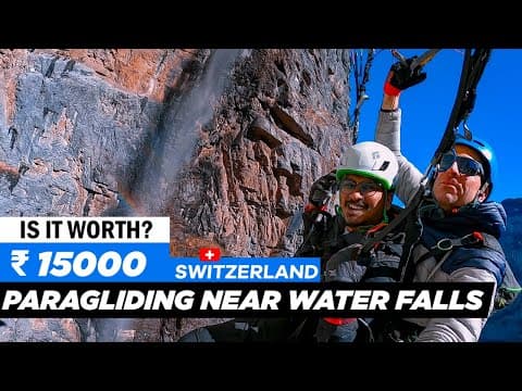 PARAGLIDING Near Waterfalls in Switzerland thumbnail