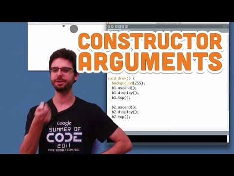 8.4: Constructor Arguments - Processing Tutorial thumbnail
