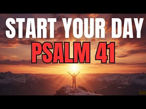 Morning Prayer With Psalm 41 | A Powerful Prayer for HEALING, RESTORATION, and GOD’S MERCY thumbnail