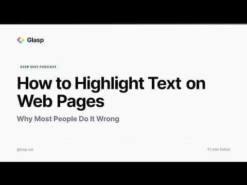 How to Highlight Web Pages for Better Recall thumbnail