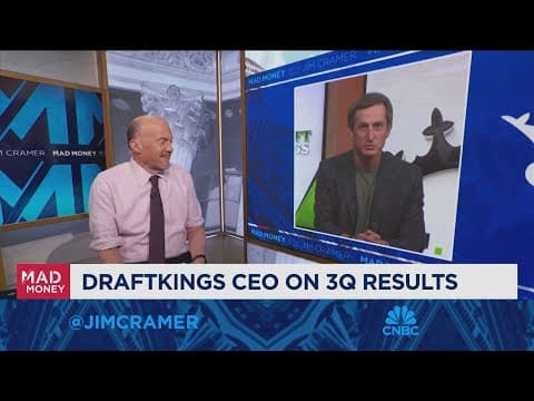 DraftKings CEO Jason Robins goes one-on-one with Jim Cramer thumbnail