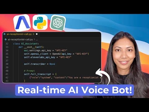 How to Code an AI Voice Bot in Python for Conversations thumbnail