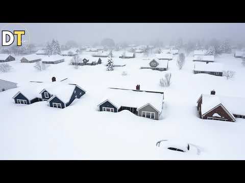 Michigan, USA Buried in Snow! Severe Blizzard in Marquette, 36 Inches of Snow in Herman thumbnail