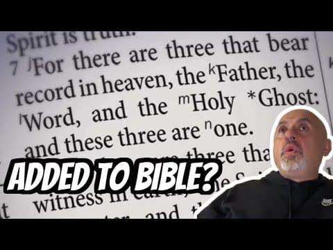 Why was 1 John 5:7 REMOVED in some Bibles? | Sam Shamoun thumbnail