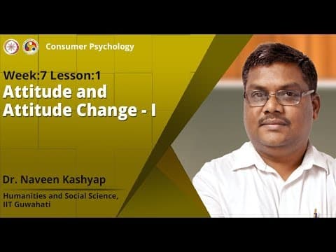 Lec 16: Attitude and Attitude Change - I thumbnail