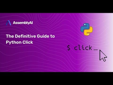Python Click Part 4 of 4 thumbnail