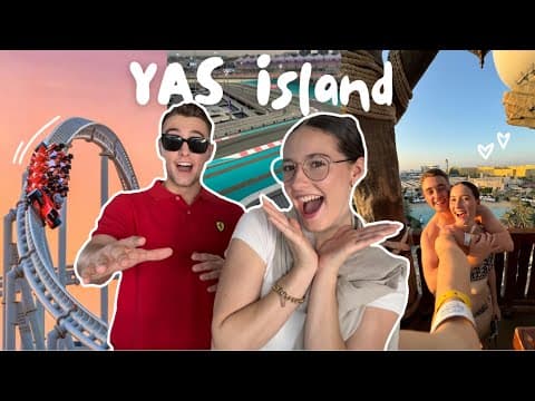 OUR FIRST TIME ON YAS ISLAND, ABU DHABI | Jasmin and James thumbnail