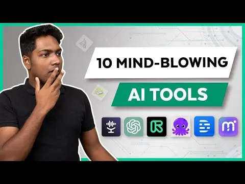 Top 10 Mind Blowing Artificial Intelligence Tools You Need to See Now! thumbnail