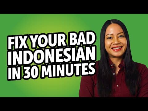 Bagaimana Memperbaiki Bahasa Indonesia dalam 30 Menit? thumbnail
