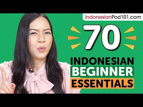 Learn Indonesian: 70 Beginner Indonesian Videos You Must Watch thumbnail