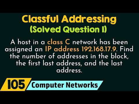 Classful Addressing (Solved Question 1) thumbnail