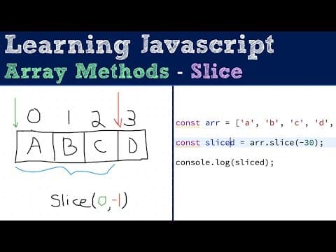 Slice - Array Methods - Javascript Tutorial thumbnail