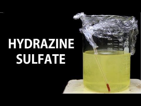 How to Make Hydrazine Sulfate Safely at Home thumbnail