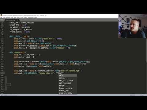 Reinforcement Learning Environment for Car Agent - Self-driving cars with Carla and Python p.3 thumbnail