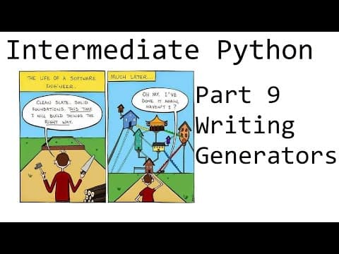 Writing our own Generator - Intermediate Python Programming p.9 thumbnail