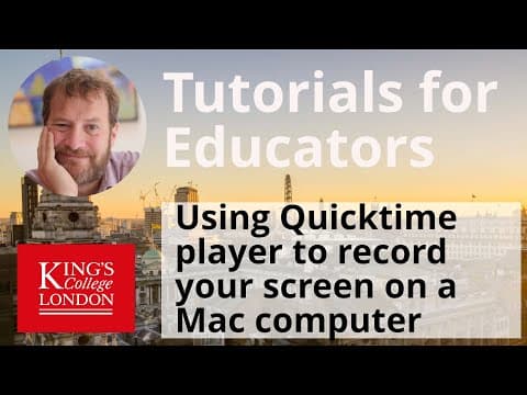 Recording your Mac Screen using Quicktime thumbnail