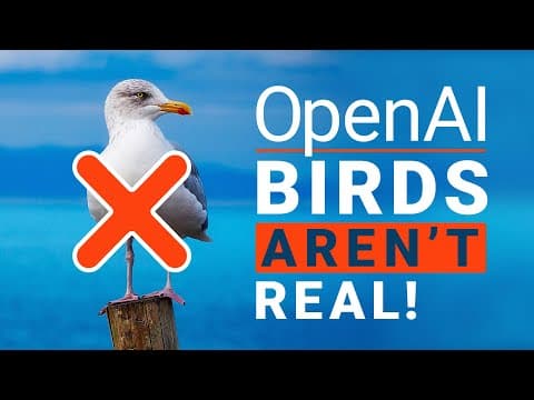 OpenAI’s New AI Thinks That Birds Aren’t Real! 🕊️ thumbnail