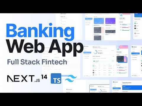 Build and Deploy a Banking App with Finance Management Dashboard Using Next.js 14 thumbnail