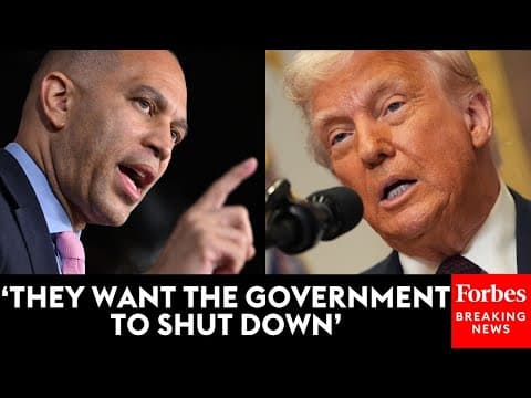 Why Is Hakeem Jeffries Opposing the Spending Bill and Condemning Trump’s Threats to Fire Federal Workers During a Shutdown? thumbnail