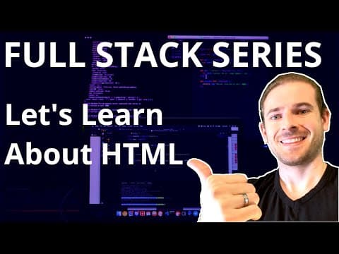 Let's look into using HTML | Beginner's Series to Full Stack Web Development thumbnail