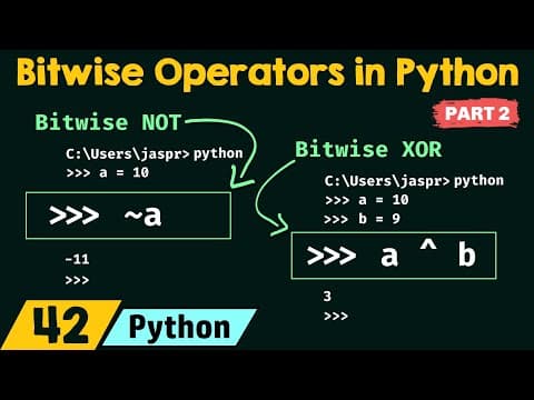 Bitwise Operators in Python (Part 2) thumbnail