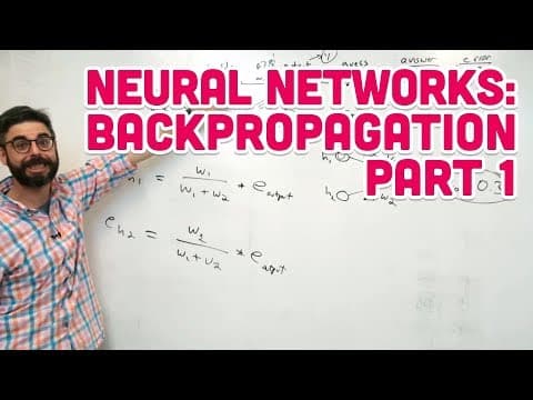 10.14: Neural Networks: Backpropagation Part 1 - The Nature of Code thumbnail