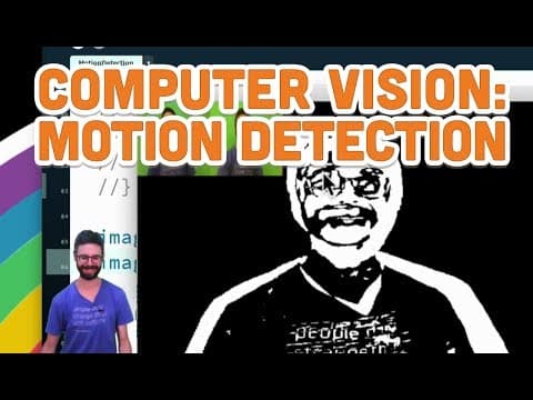 11.6: Computer Vision: Motion Detection - Processing Tutorial thumbnail
