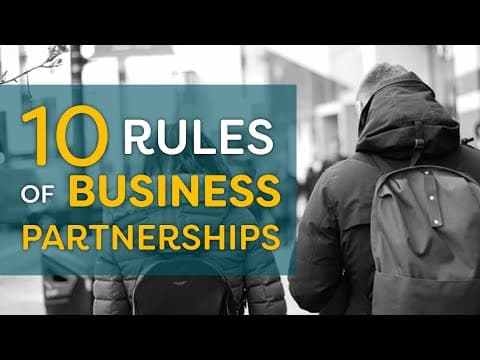 My Ten Tips For Building Partnerships | How To Find A Cofounder That’s Right For You thumbnail