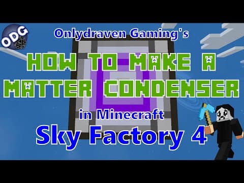 How to Create and Use a Matter Condenser in Minecraft? thumbnail
