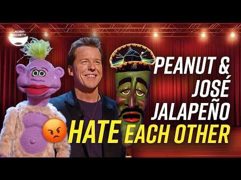 EVERY Jeff Dunham, Peanut & José Jalapeño(on a Stick) Interaction EVER thumbnail