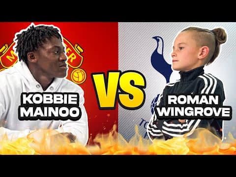 KOBBIE MAINOO VS ROMAN! WHO CAN BUILD THE ULTIMATE FOOTBALL PLAYER? 🤔⚽️ thumbnail