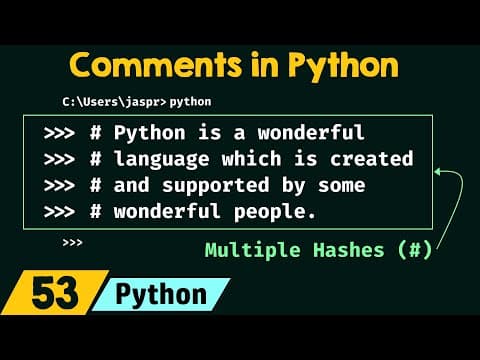 How to Use Comments in Python Programming thumbnail