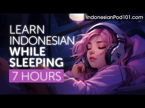 Learn Indonesian While Sleeping 7 Hours - Learn ALL Basic Phrases thumbnail