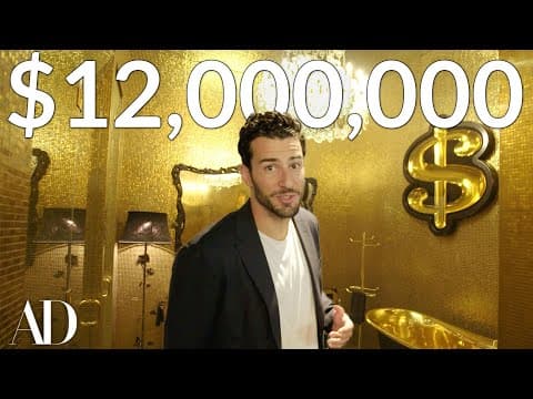Inside a $12M NYC Loft with an Entirely Gold Bathroom | On the Market | Architectural Digest thumbnail