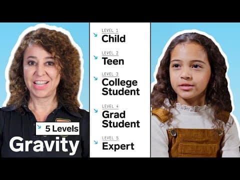 Astrophysicist Explains Gravity in 5 Levels of Difficulty | WIRED thumbnail